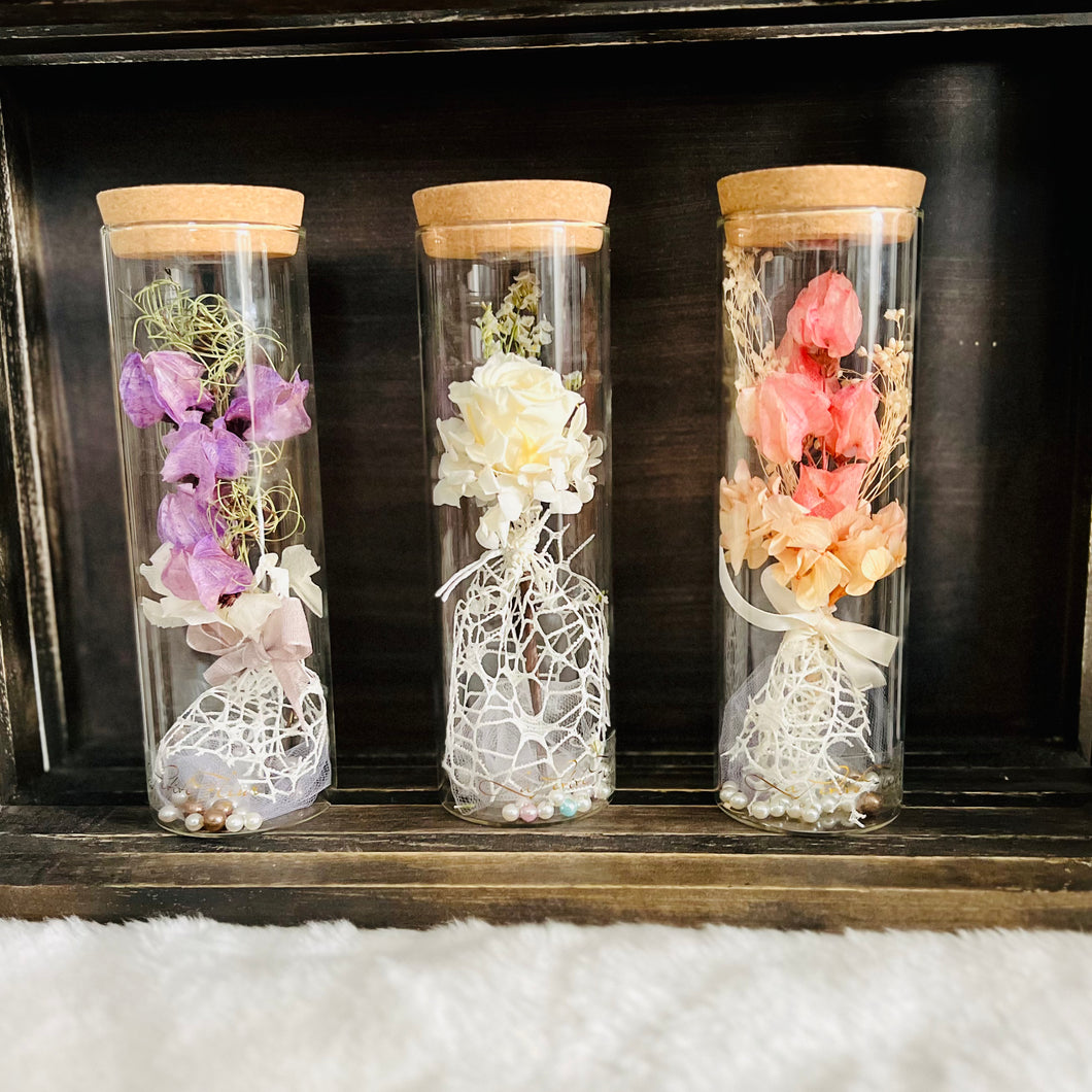 LED Light Glass Jar | Lilac Garden